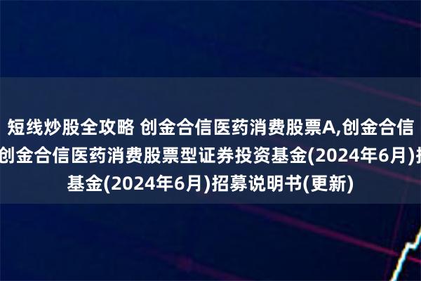 短线炒股全攻略 创金合信医药消费股票A,创金合信医药消费股票C: 创金合信医药消费股票型证券投资基金(2024年6月)招募说明书(更新)