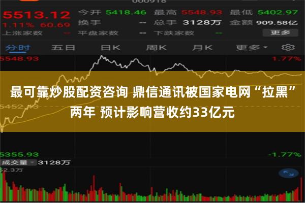 最可靠炒股配资咨询 鼎信通讯被国家电网“拉黑”两年 预计影响营收约33亿元