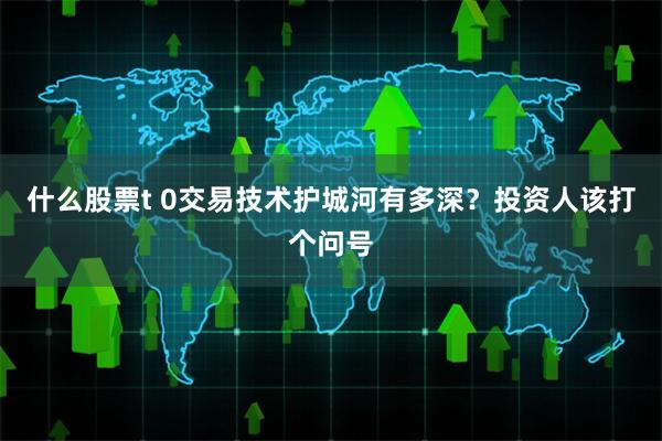 什么股票t 0交易技术护城河有多深？投资人该打个问号